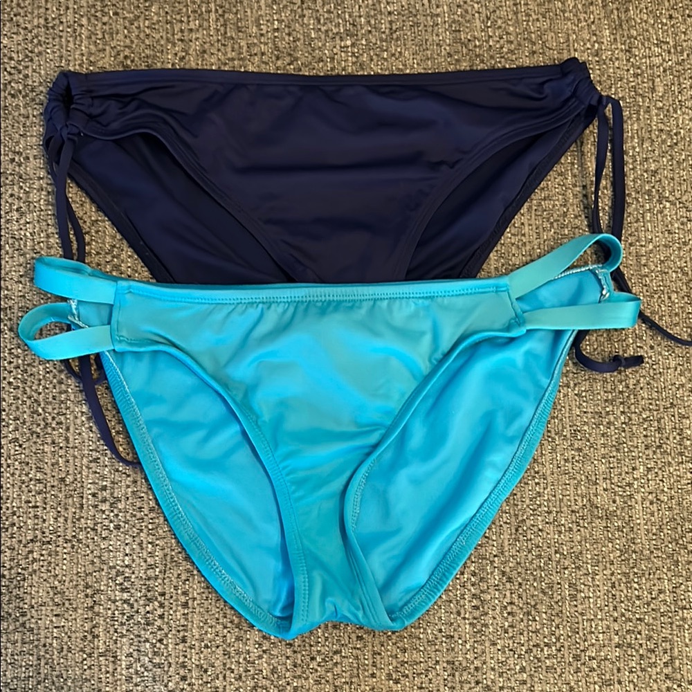 Mossimo Supply Co. Blue Bikini Bottoms with Side Ties